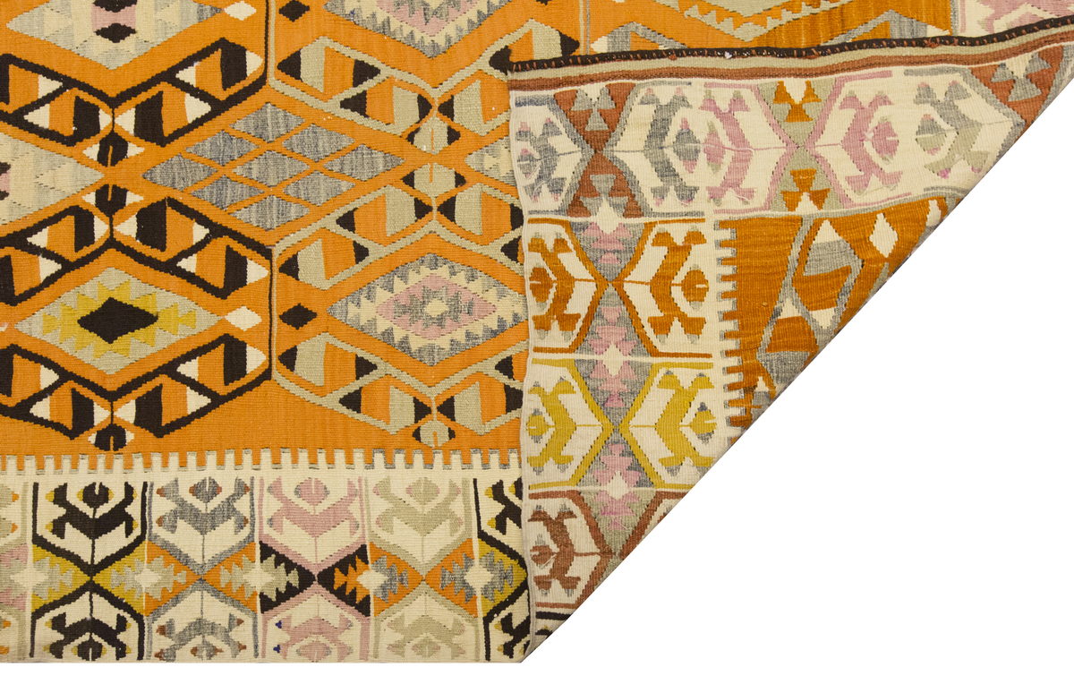 Vintage Large Adana Kilim, 240 x 276 cm / 8 x 9 ft Kilim