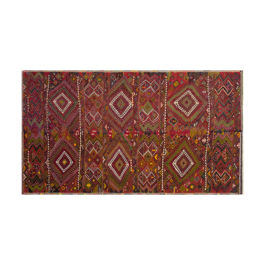 Vintage Large Adıyaman Kilim, 194 x 426 cm / 6.4 x 14 ft Kilim