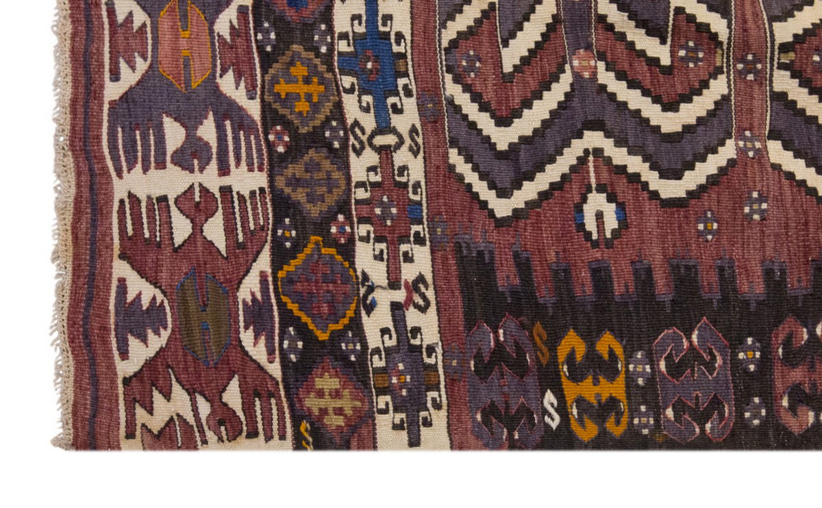 Vintage Large Afyon Dazkırı Kilim, 177 x 294 cm / 6 x 9.8 ft Kilim