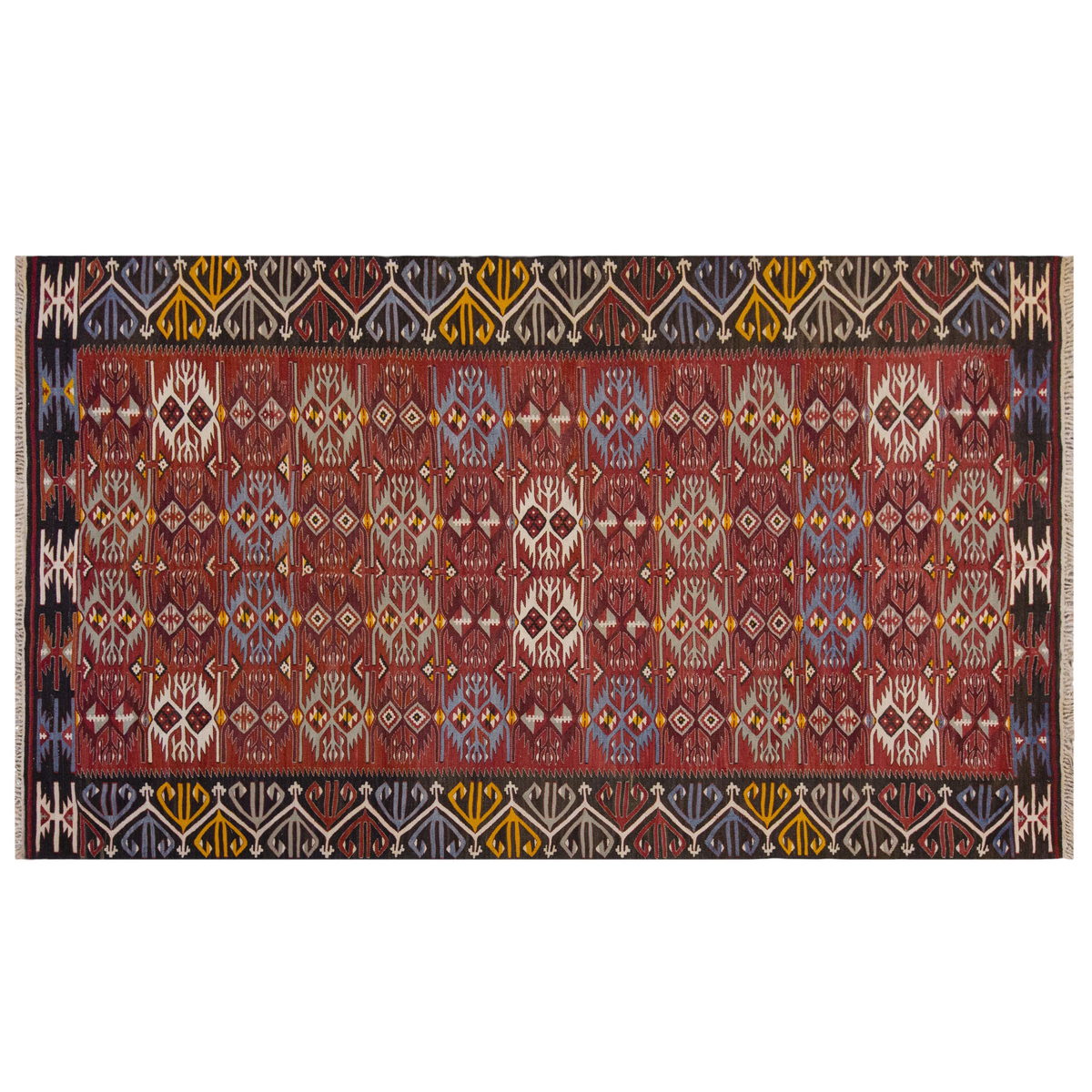 Vintage Large Afyon Dazkırı Kilim, 196 x 334 cm / 6.5 x 11 ft Kilim