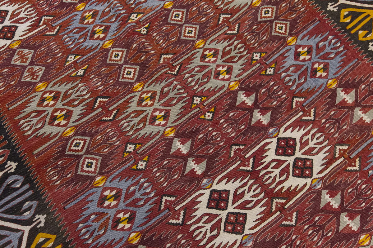 Vintage Large Afyon Dazkırı Kilim, 196 x 334 cm / 6.5 x 11 ft Kilim
