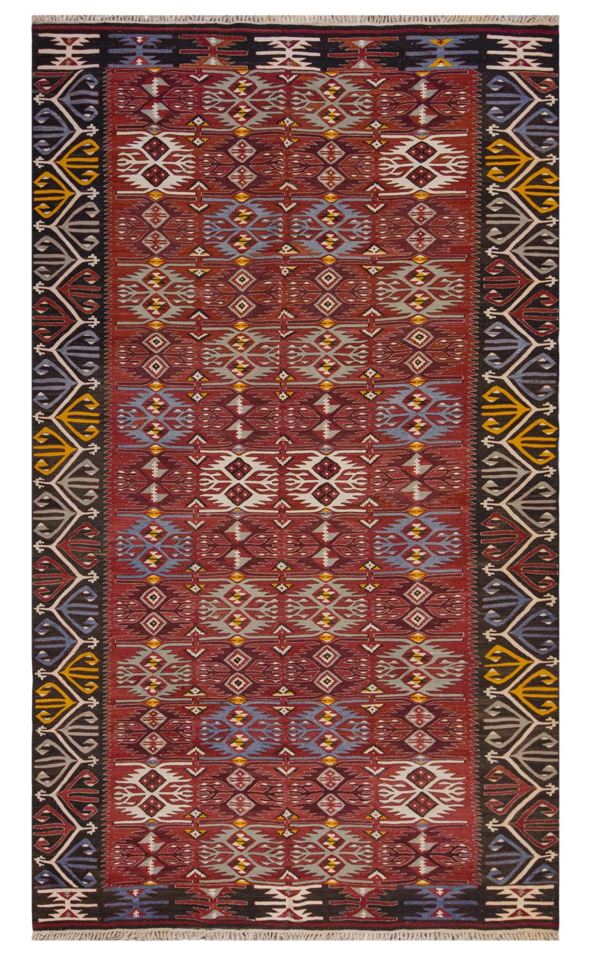 Vintage Large Afyon Dazkırı Kilim, 196 x 334 cm / 6.5 x 11 ft Kilim