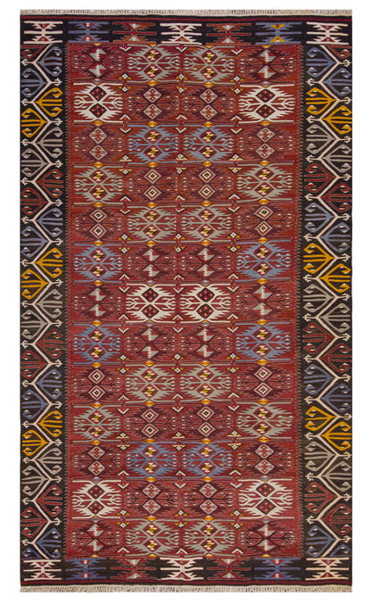 Vintage Large Afyon Dazkırı Kilim, 196 x 334 cm / 6.5 x 11 ft Kilim