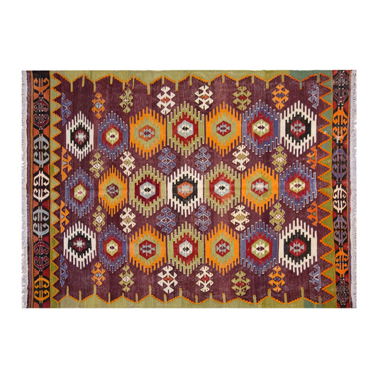 Vintage Large Afyon Dazkırı Kilim, 220 x 391 cm / 7.3 x 13 ft Kilim