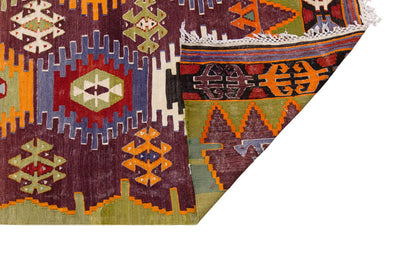 Vintage Large Afyon Dazkırı Kilim, 220 x 391 cm / 7.3 x 13 ft Kilim