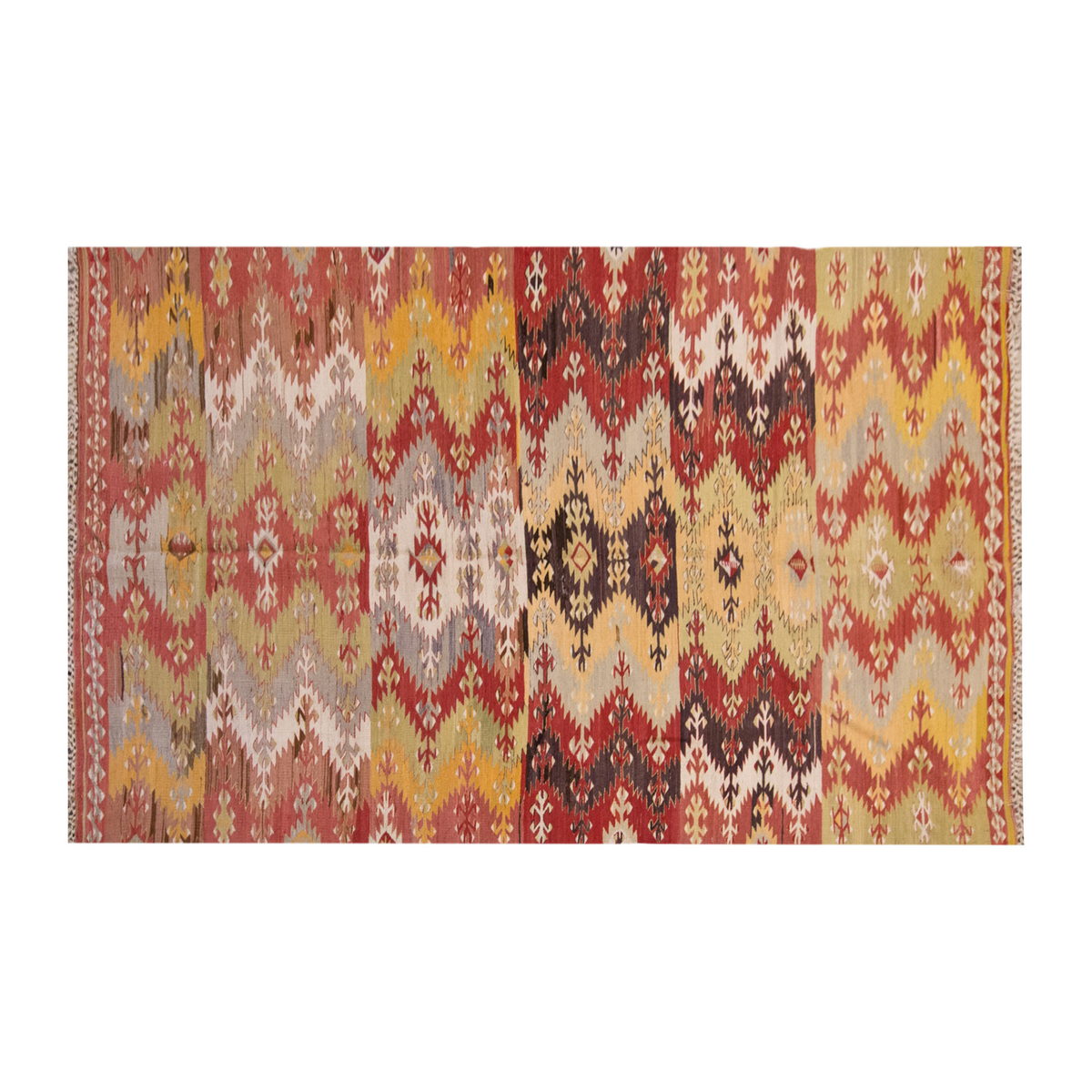 Vintage Large Afyon Kilim, 158 x 299 cm / 5.2 x 10 ft Kilim