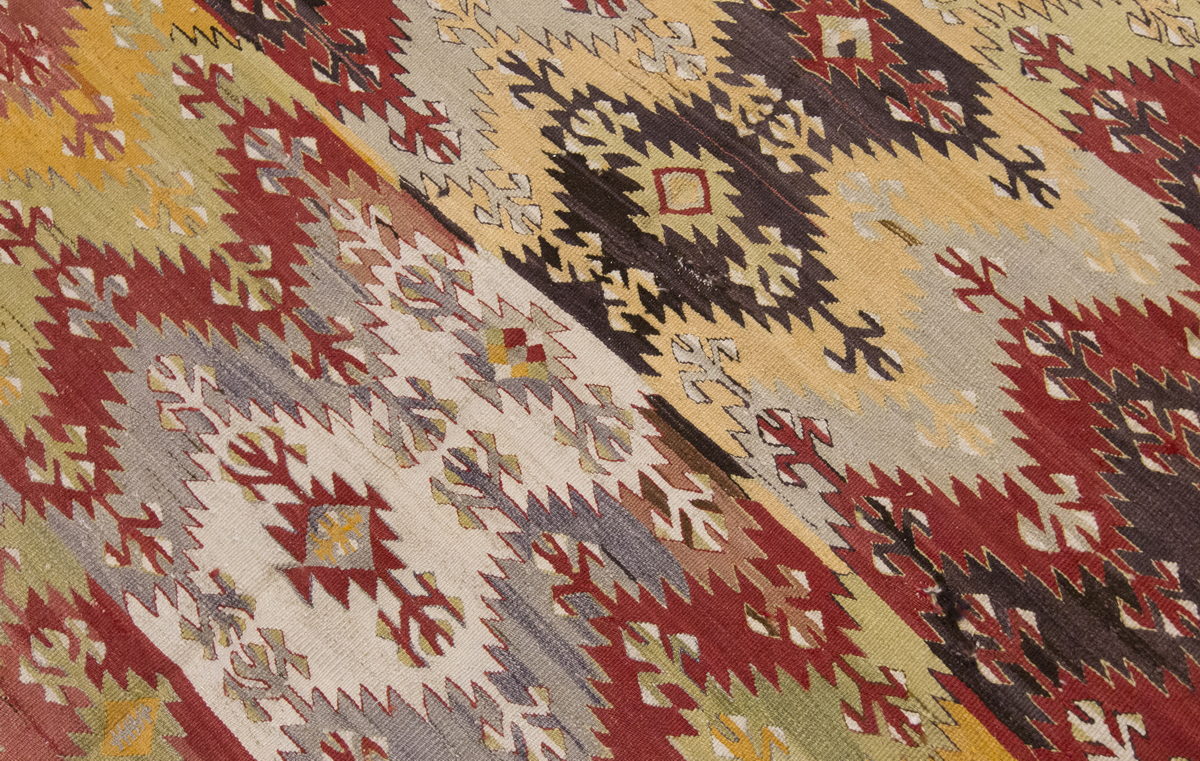 Vintage Large Afyon Kilim, 158 x 299 cm / 5.2 x 10 ft Kilim