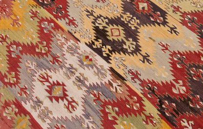 Vintage Large Afyon Kilim, 158 x 299 cm / 5.2 x 10 ft Kilim