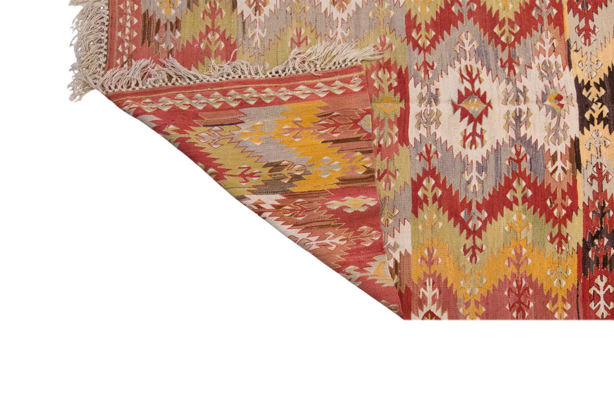 Vintage Large Afyon Kilim, 158 x 299 cm / 5.2 x 10 ft Kilim