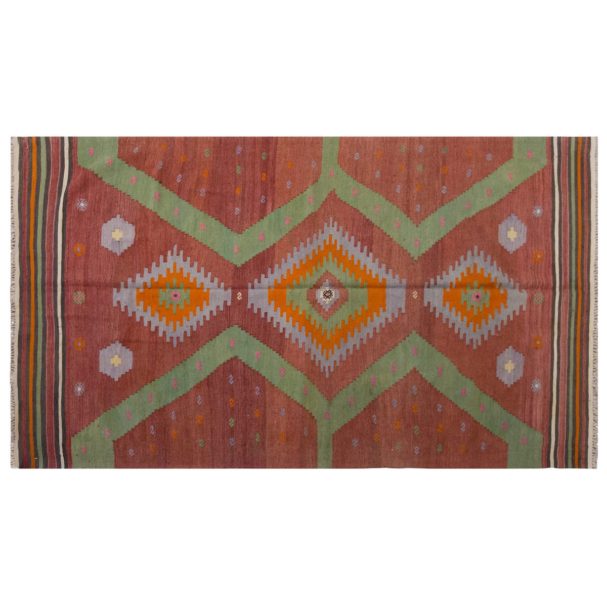 Vintage Large Afyon Kilim, 166 x 285 cm / 5.5 x 9.4 ft Kilim