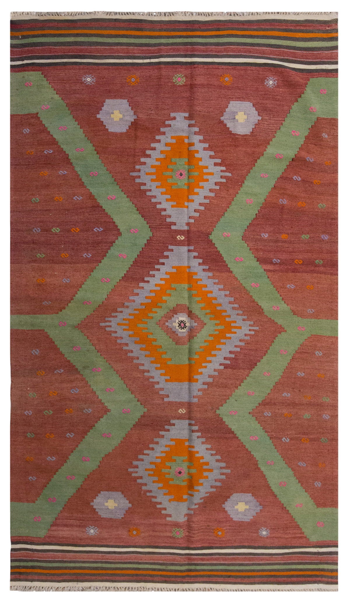 Vintage Large Afyon Kilim, 166 x 285 cm / 5.5 x 9.4 ft Kilim