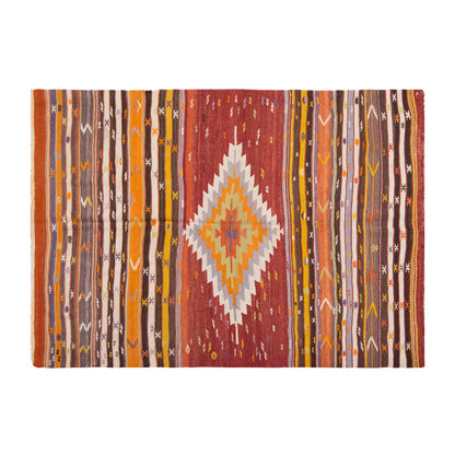 Vintage Large Afyon Kilim, 170 x 234 cm / 5.7 x 7.8 ft Kilim