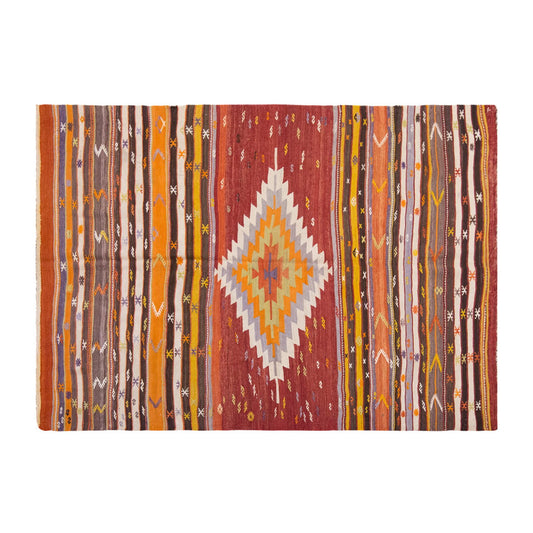 Vintage Large Afyon Kilim, 170 x 234 cm / 5.7 x 7.8 ft Kilim