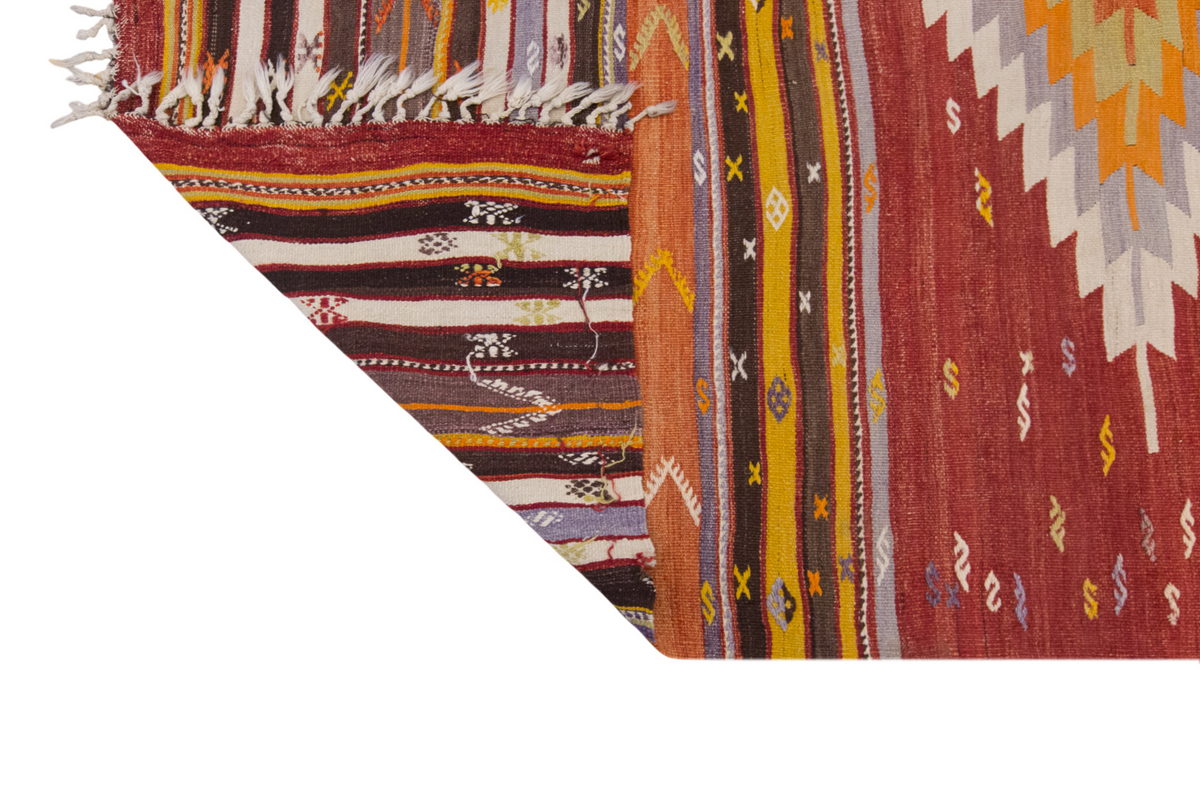 Vintage Large Afyon Kilim, 170 x 234 cm / 5.7 x 7.8 ft Kilim
