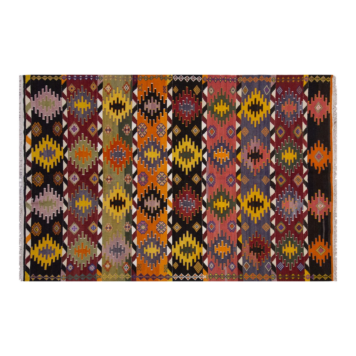 Vintage Large Afyon Kilim, 180 x 332 cm / 6 x 11 ft Kilim