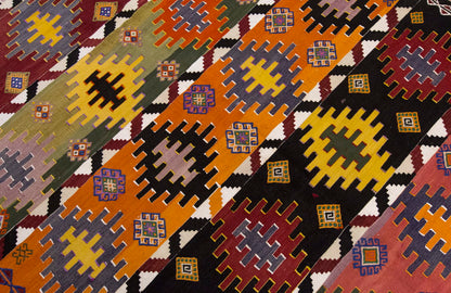Vintage Large Afyon Kilim, 180 x 332 cm / 6 x 11 ft Kilim