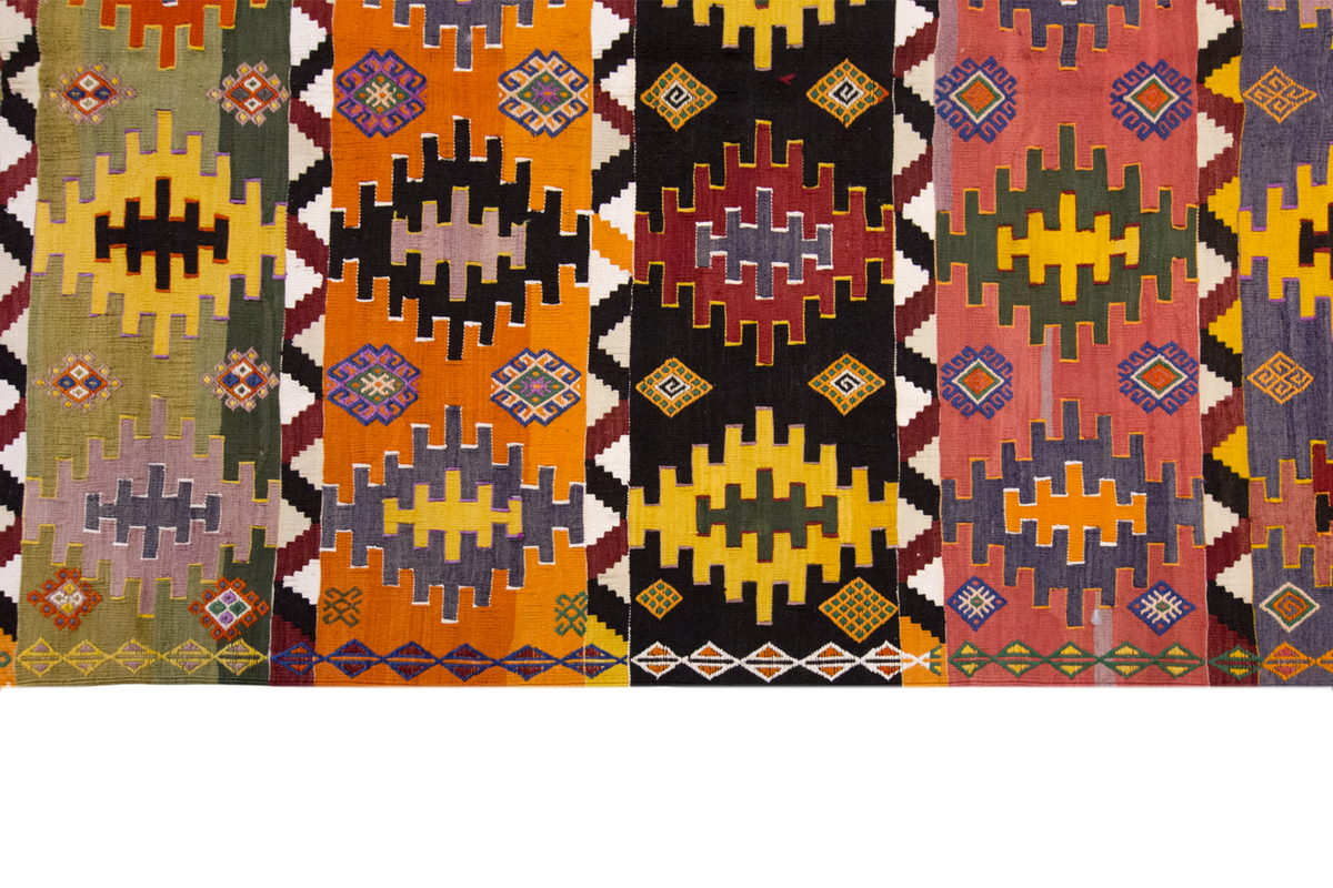 Vintage Large Afyon Kilim, 180 x 332 cm / 6 x 11 ft Kilim