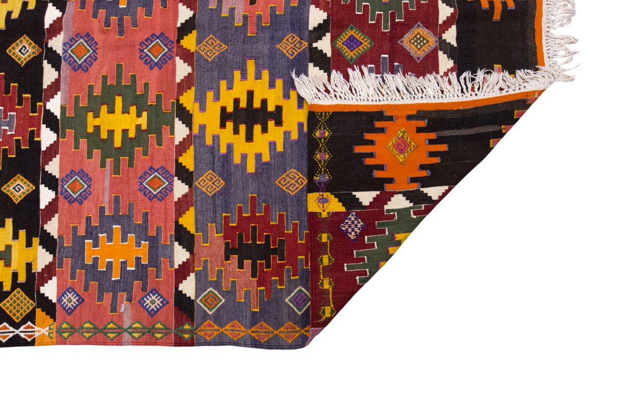 Vintage Large Afyon Kilim, 180 x 332 cm / 6 x 11 ft Kilim