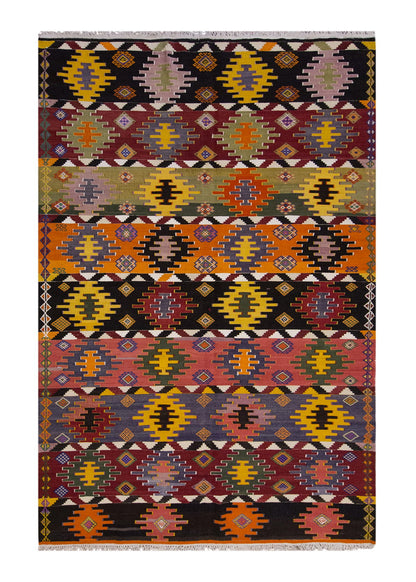 Vintage Large Afyon Kilim, 180 x 332 cm / 6 x 11 ft Kilim