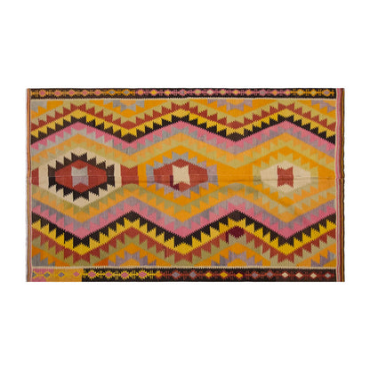 Vintage Large Afyon Kilim, 199 x 324 cm / 6.6 x 10.8 ft Kilim