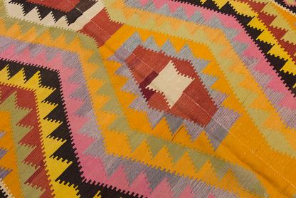 Vintage Large Afyon Kilim, 199 x 324 cm / 6.6 x 10.8 ft Kilim