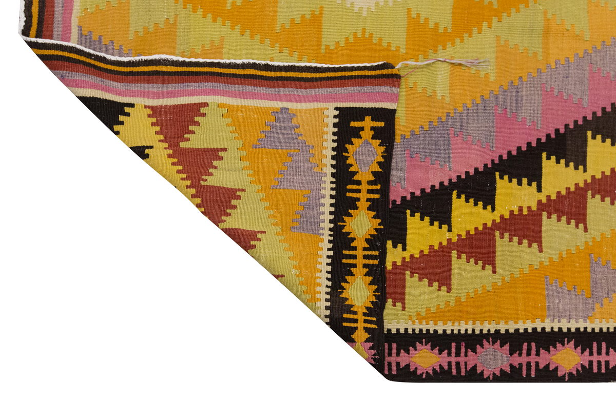 Vintage Large Afyon Kilim, 199 x 324 cm / 6.6 x 10.8 ft Kilim