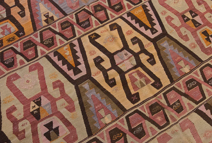 Vintage Large Anatolian Kilim, 189 x 394 cm / 6.2 x 13 ft Kilim