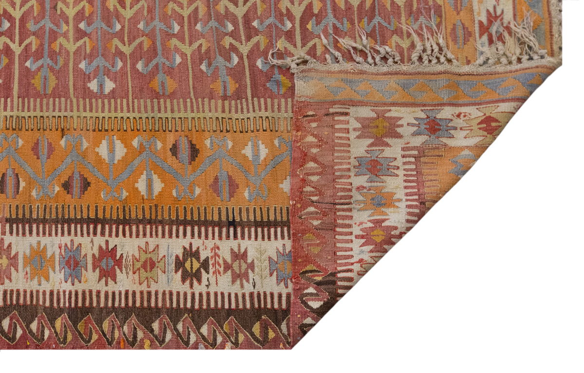 Vintage Large Aydın Kilim, 167 x 331 cm / 5.6 x 11 ft Kilim