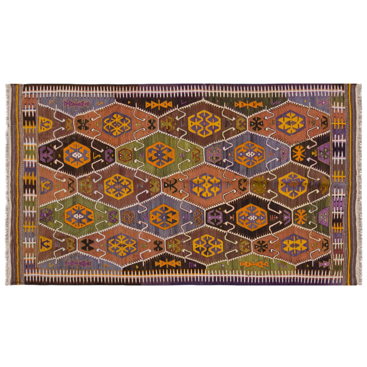 Vintage Large Barak Tribe Kilim, 158 x 276 cm / 5.2 x 9 ft Kilim