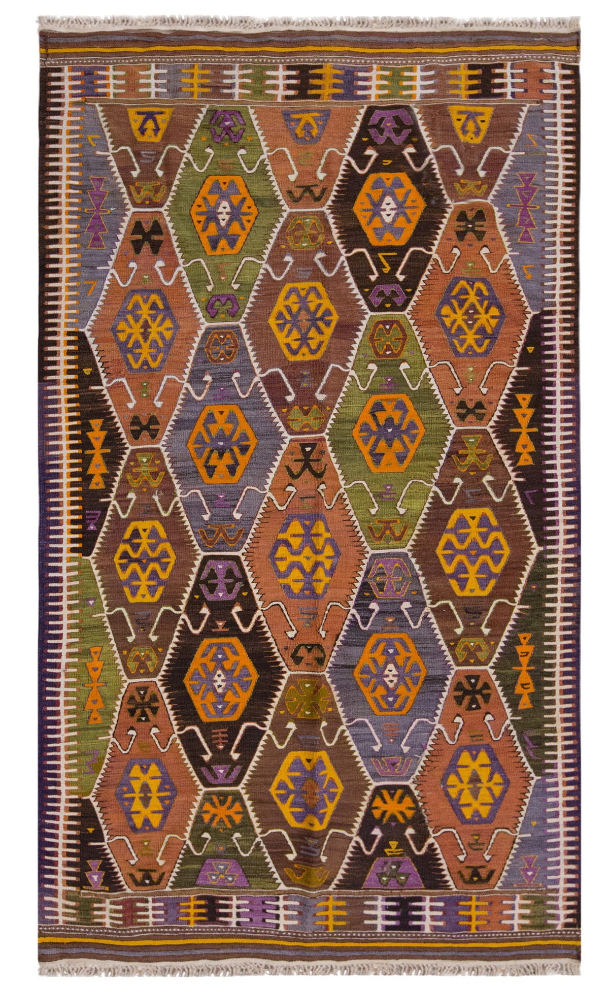 Vintage Large Barak Tribe Kilim, 158 x 276 cm / 5.2 x 9 ft Kilim