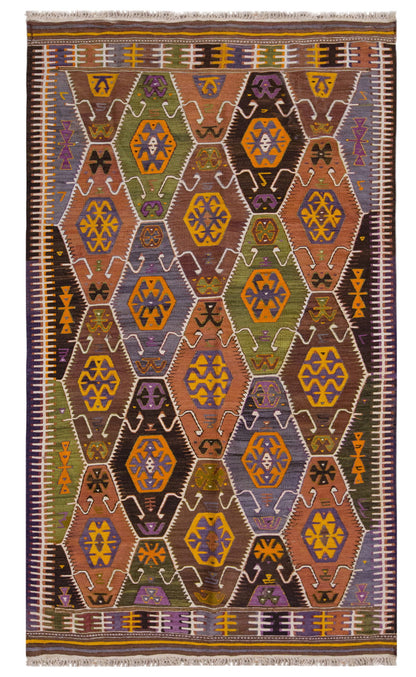 Vintage Large Barak Tribe Kilim, 158 x 276 cm / 5.2 x 9 ft Kilim