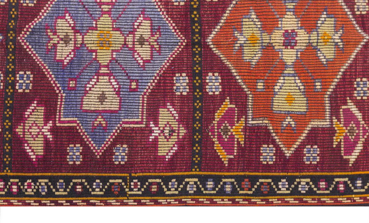 Vintage Large Cicim Rug, 130 x 292 cm / 4.3 x 9.7 feet