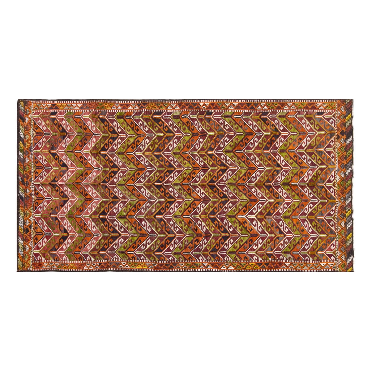 Vintage Large Cicim Rug, 160 x 325 cm / 5.3 x 10.8 feet