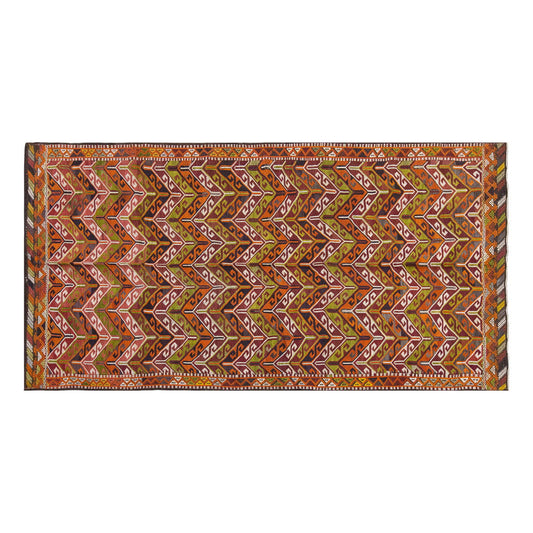 Vintage Large Cicim Rug, 160 x 325 cm / 5.3 x 10.8 feet