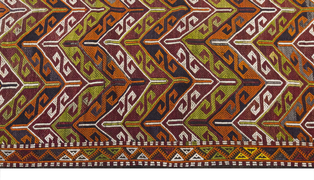 Vintage Large Cicim Rug, 160 x 325 cm / 5.3 x 10.8 feet