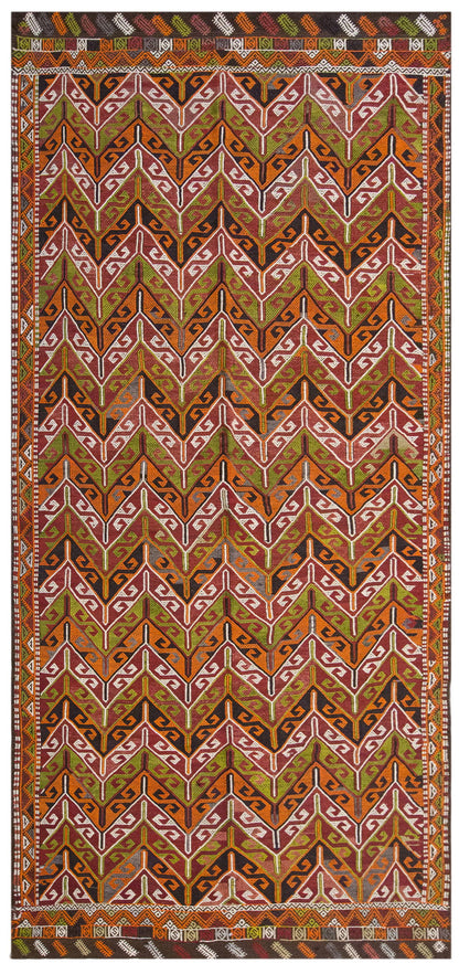 Vintage Large Cicim Rug, 161 x 338 cm / 5.3 x 11.1 feet