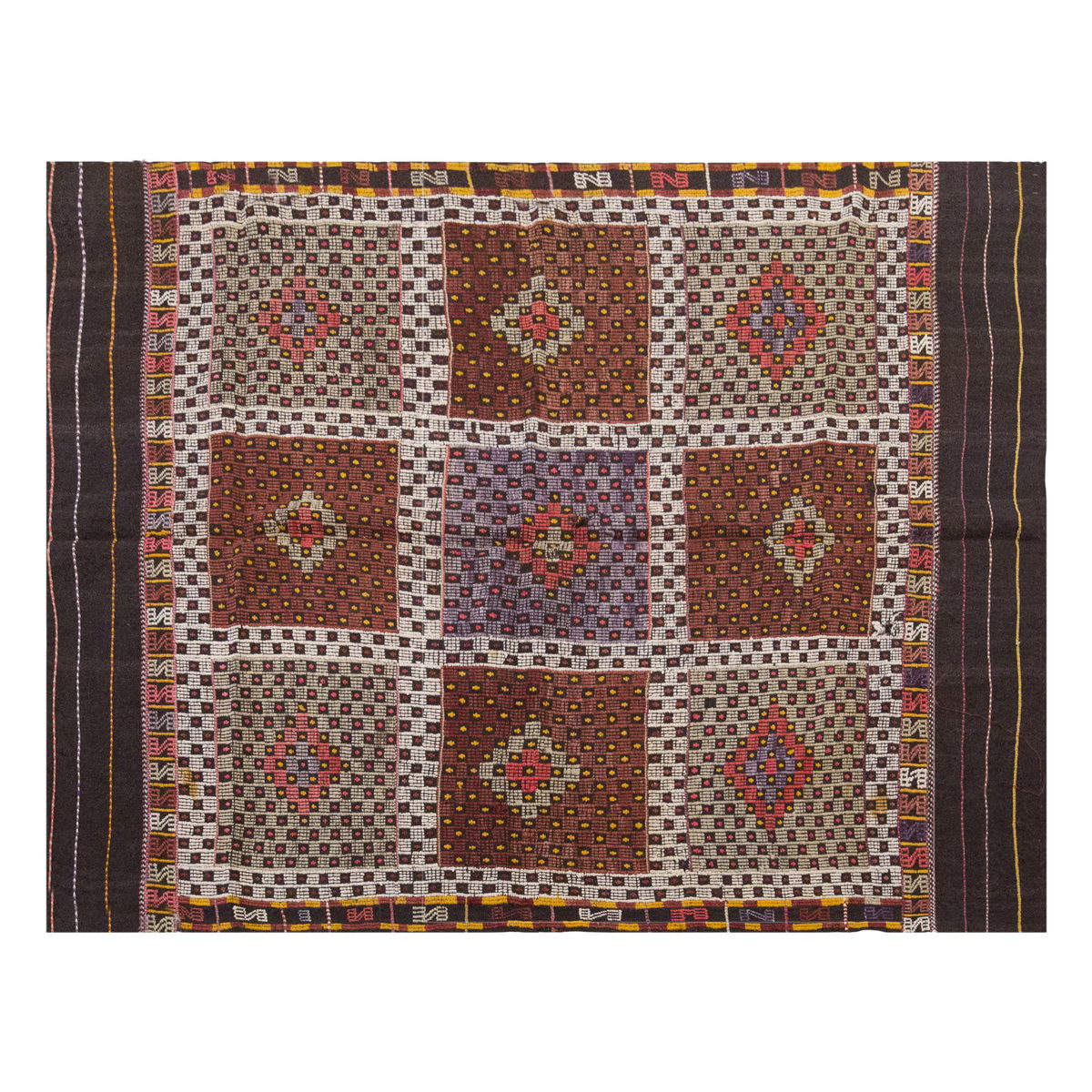 Vintage Large Cicim Rug, 164 x 208 cm / 5.5 x 7 feet