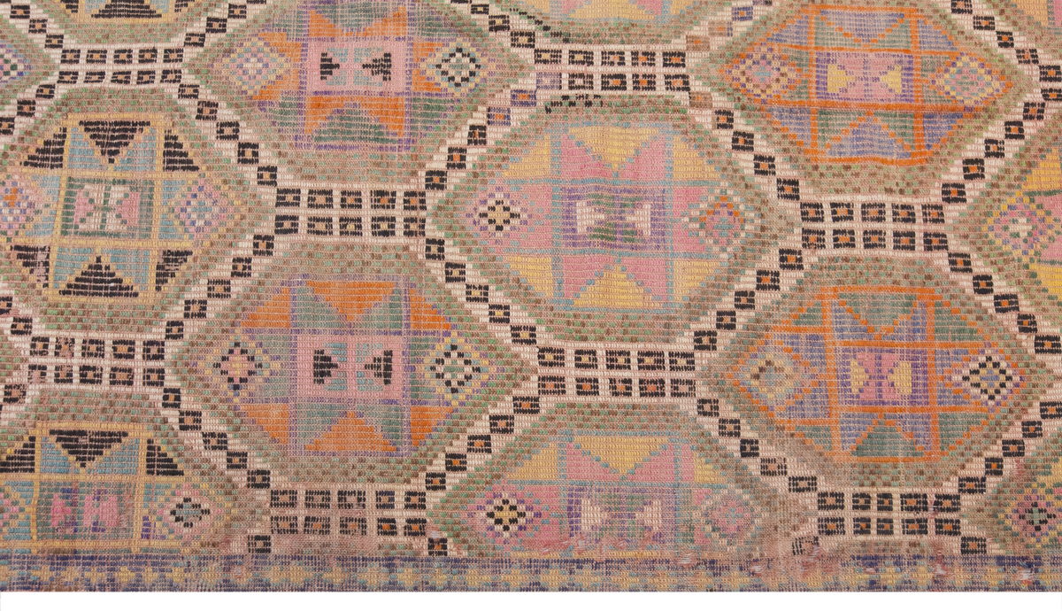 Vintage Large Cicim Rug, 168 x 346 cm / 5.6 x 11.4 feet