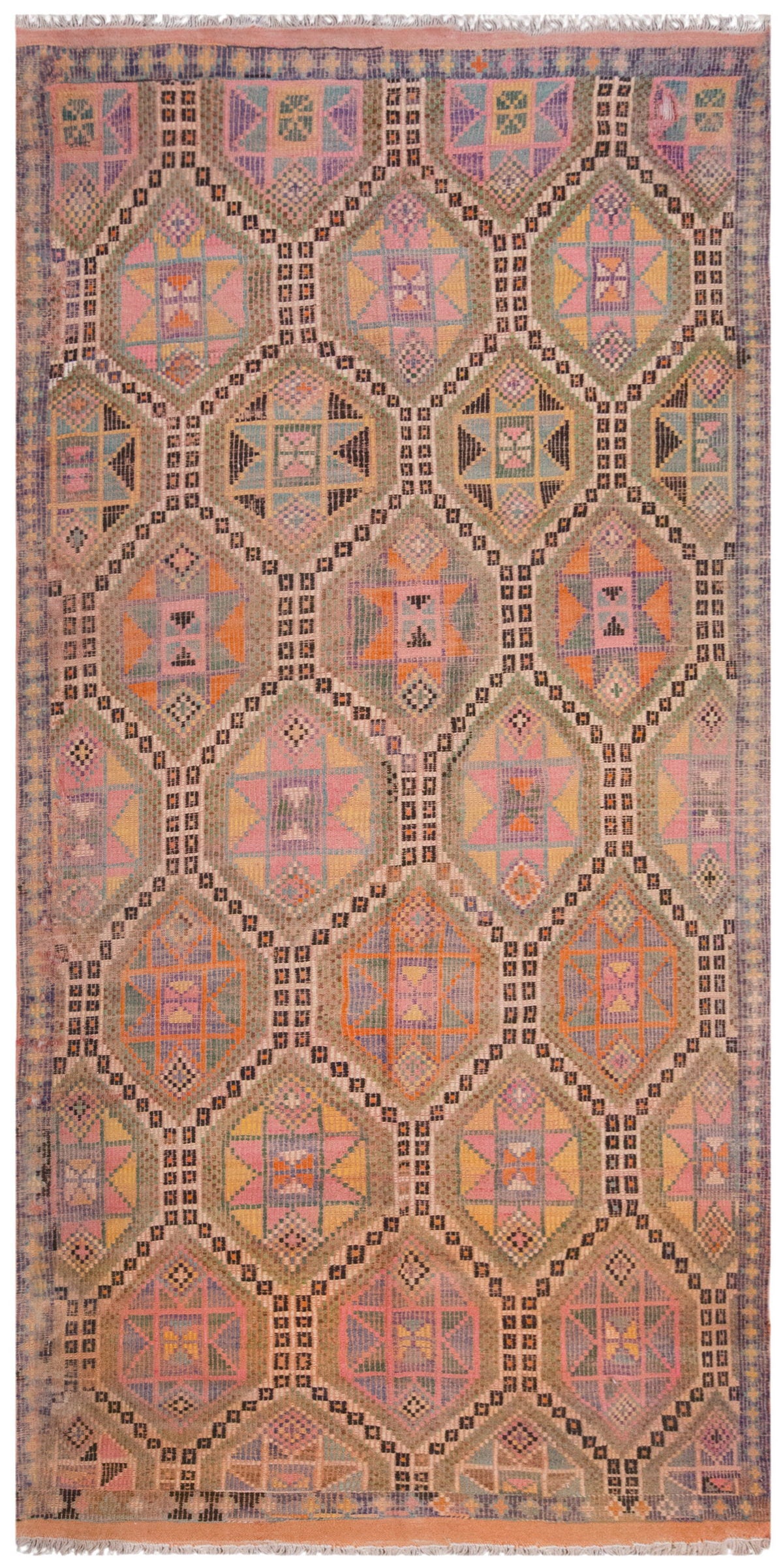 Vintage Large Cicim Rug, 168 x 346 cm / 5.6 x 11.4 feet