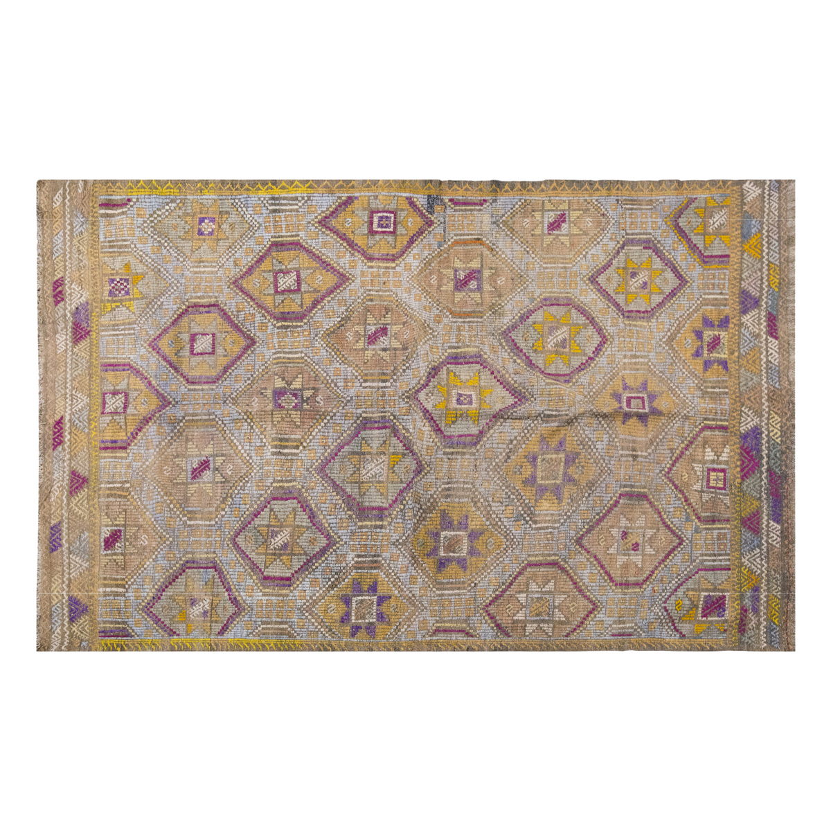 Vintage Large Cicim Rug, 172 x 276 cm / 5.8 x 9 feet