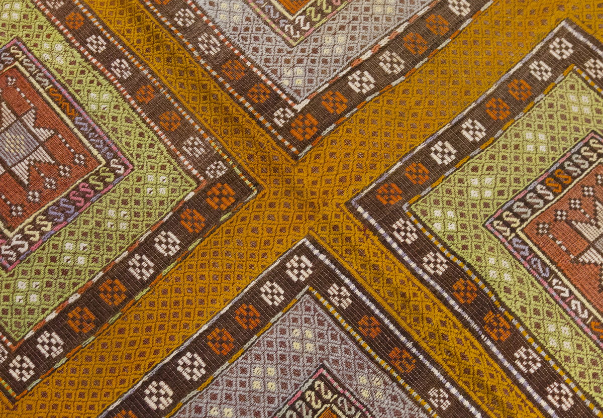 Vintage Large Cicim Rug, 173 x 372 cm / 5.8 x 12.2 feet