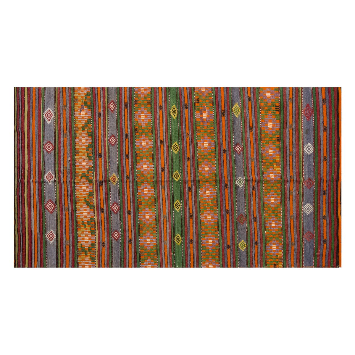 Vintage Large Cicim Rug, 176 x 321 cm / 5.9 x 10.6 feet