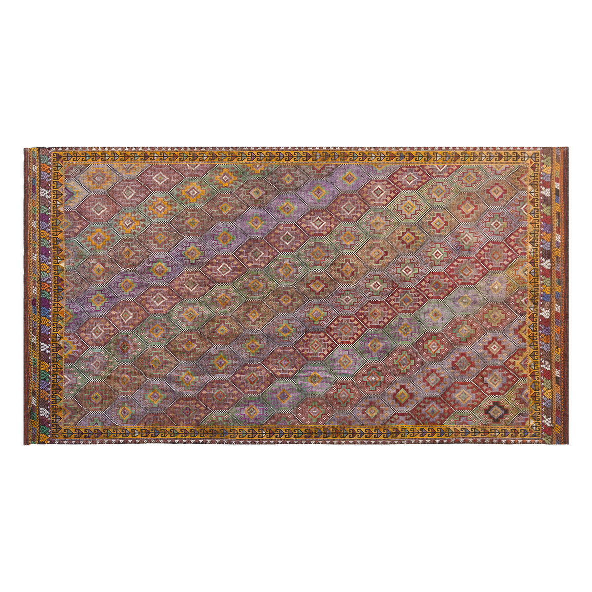 Vintage Large Cicim Rug, 177 x 312 cm / 6 x 10.3 feet