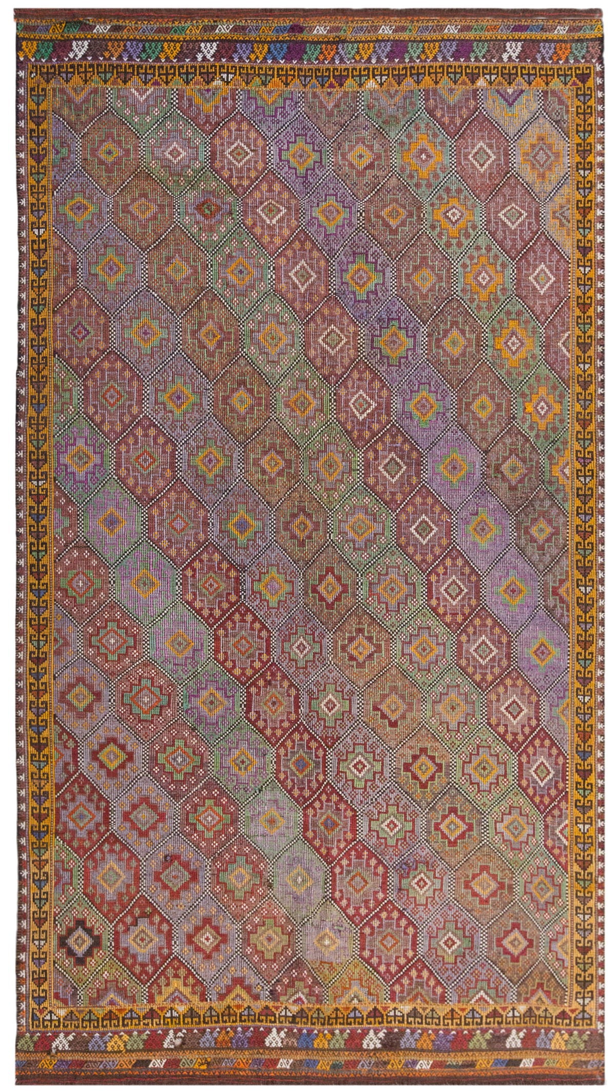 Vintage Large Cicim Rug, 177 x 312 cm / 6 x 10.3 feet
