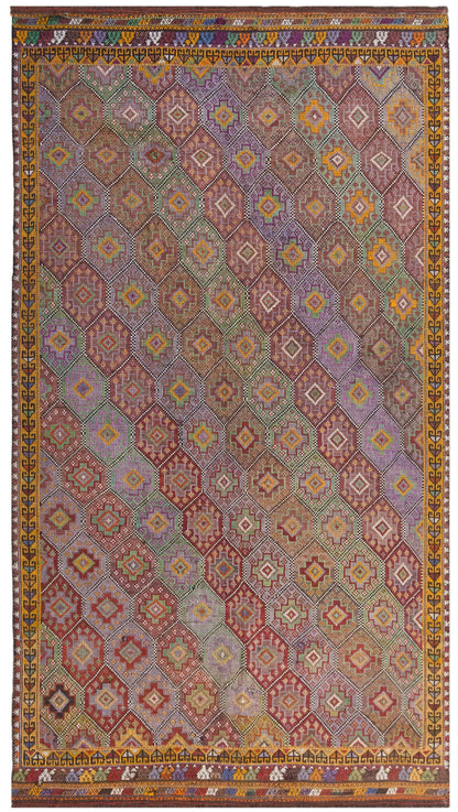 Vintage Large Cicim Rug, 177 x 312 cm / 6 x 10.3 feet