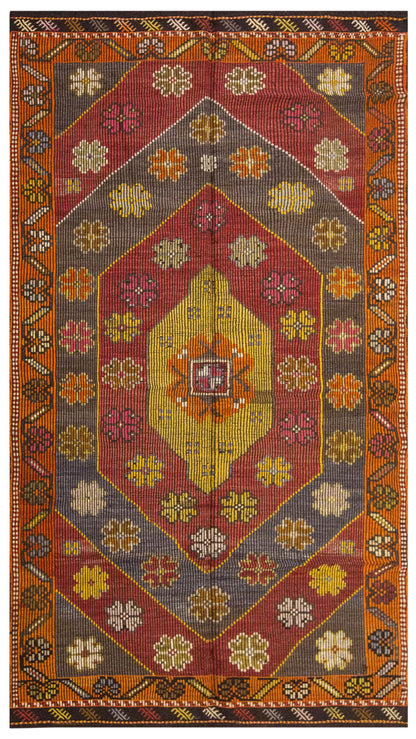 Vintage Large Cicim Rug, 178 x 310 cm / 6 x 10.2 feet
