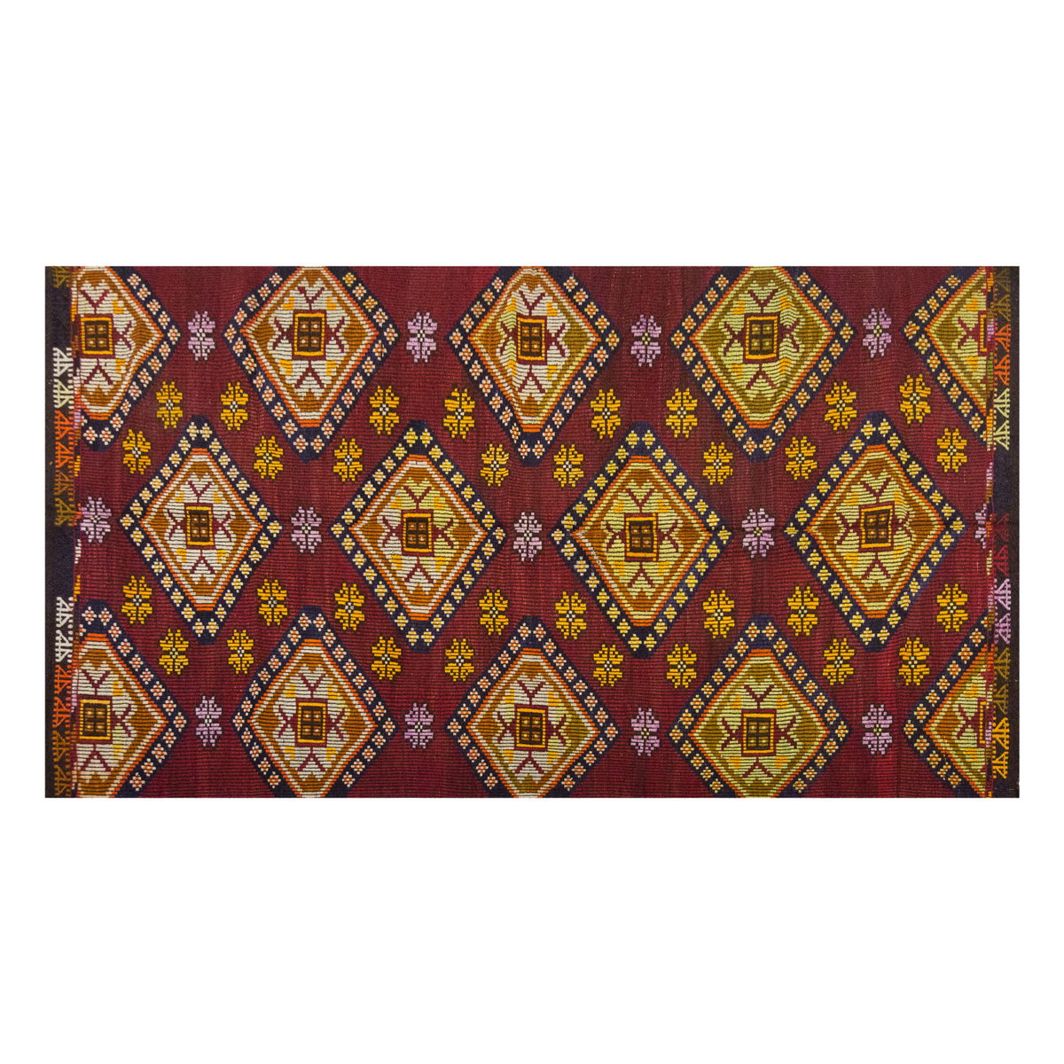 Vintage Large Cicim Rug, 179 x 327 cm / 6 x 10.9 feet