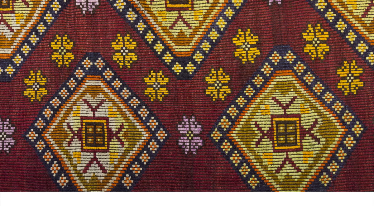 Vintage Large Cicim Rug, 179 x 327 cm / 6 x 10.9 feet