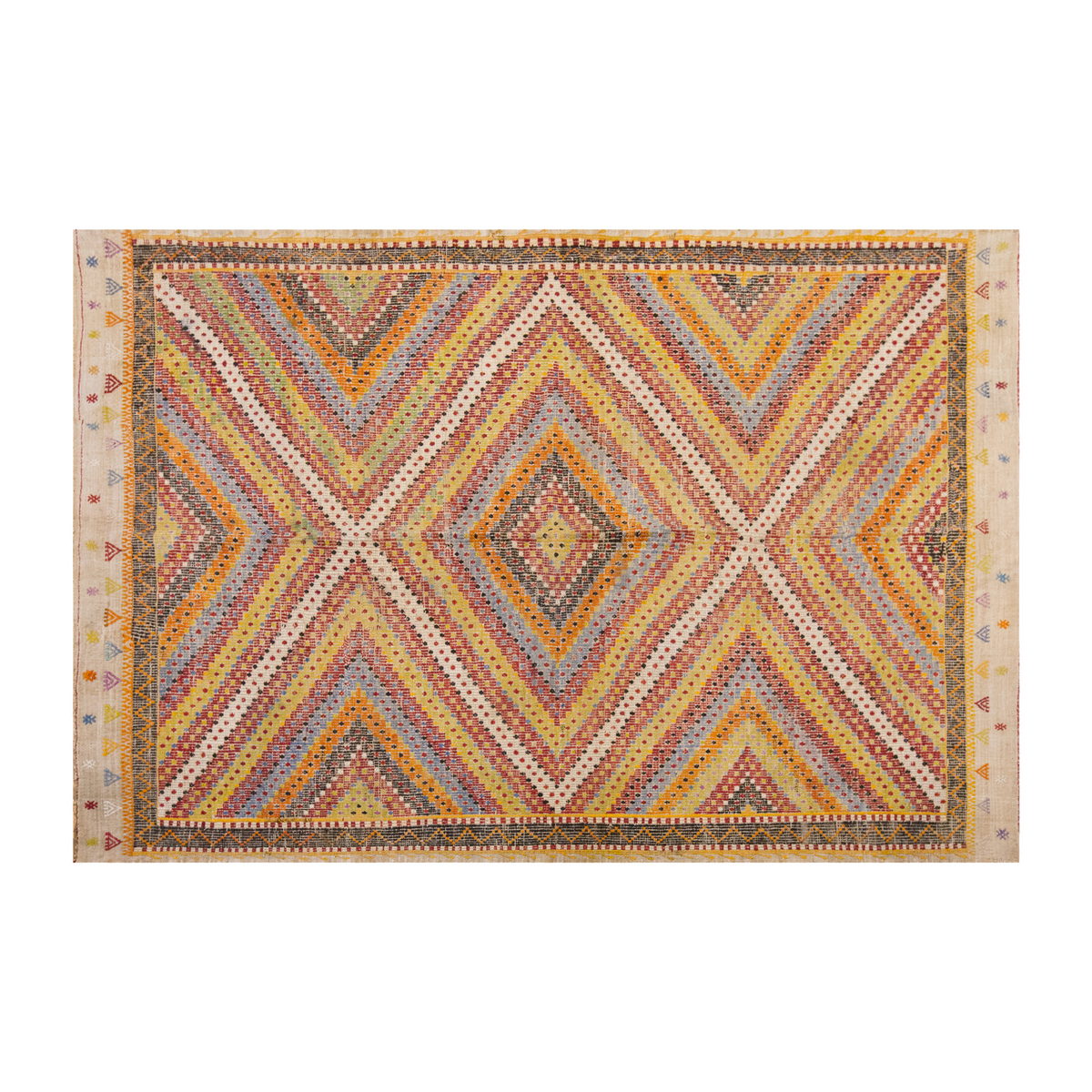 Vintage Large Cicim Rug, 182 x 275 cm / 6 x 9 feet