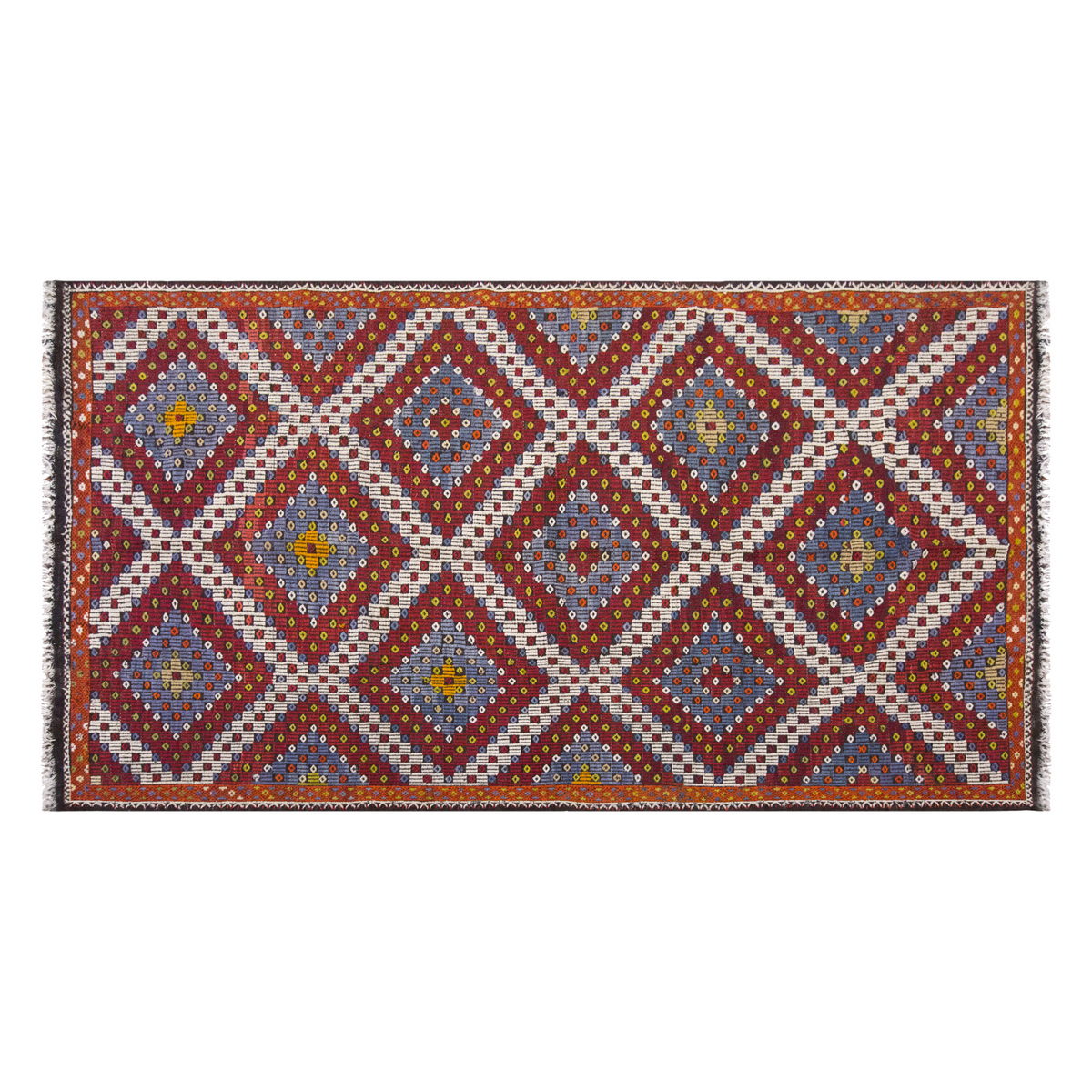 Vintage Large Cicim Rug, 184 x 327 cm / 6 x 10.9 feet
